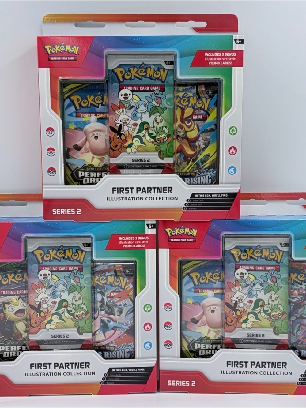 Pokemon First Partner Illustration Collection Series 2 - Red, Blue, Green, White